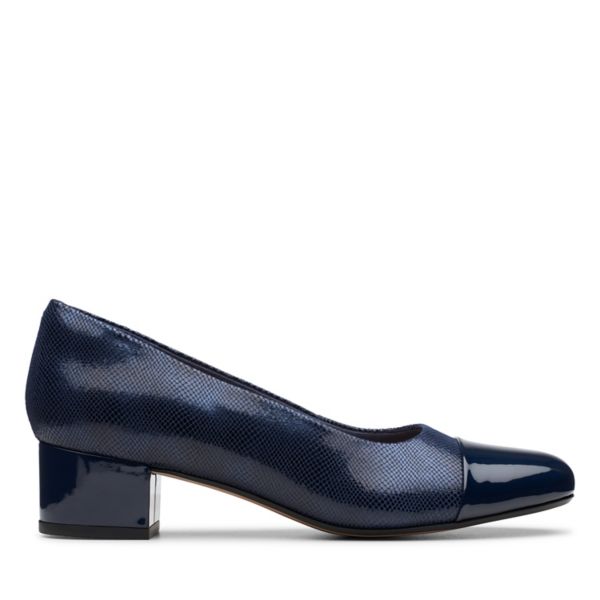 Clarks Womens Chartli Diva Heels Navy | CA-9608741